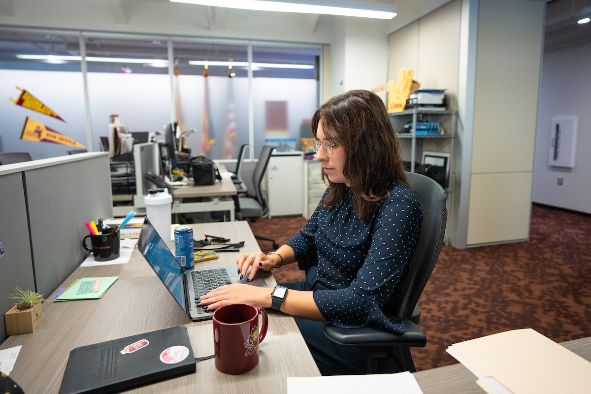 Sara Perry works at the McCain Institute in the Barrett O’Connor Center in Washington D.C.